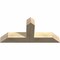 Ekena Millwork Portland Rough Sawn Timber Gable Bracket, Douglas Fir, 48"W x 22"H x 6"D x 6"F, 11/12 Pitch GBW048X22X0606POR00RDF - alternate 2